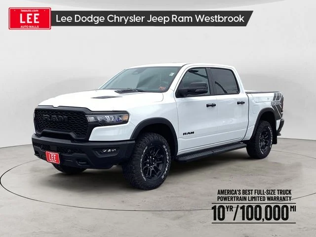 New 2026 Bright White Clearcoat Ram REBEL CREW CAB 4X4 5