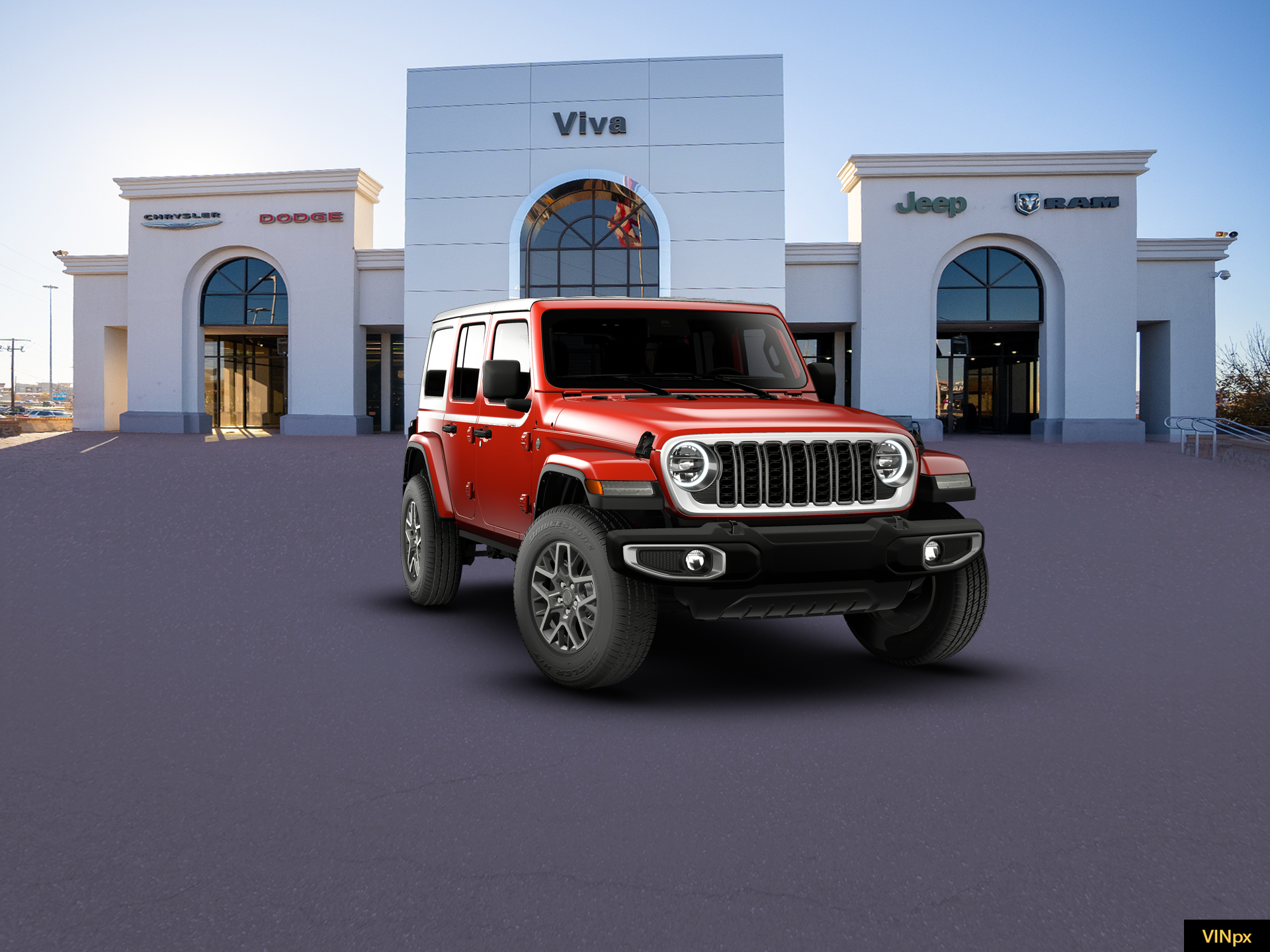 New 2026 Firecracker Red Clear-Coat Exterior Paint Jeep Sahara image 28