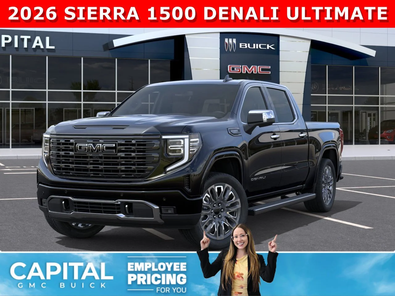New 2026 ONYX BLACK GMC Denali Ultimate image 1