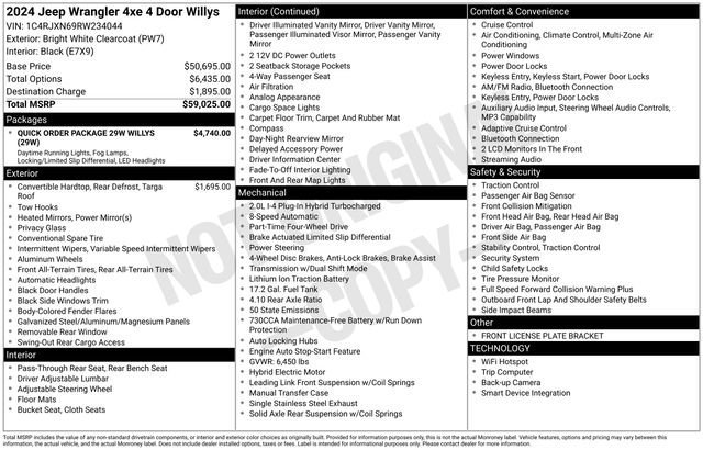 Used 2024 Bright White Clearcoat Jeep Willys image 17