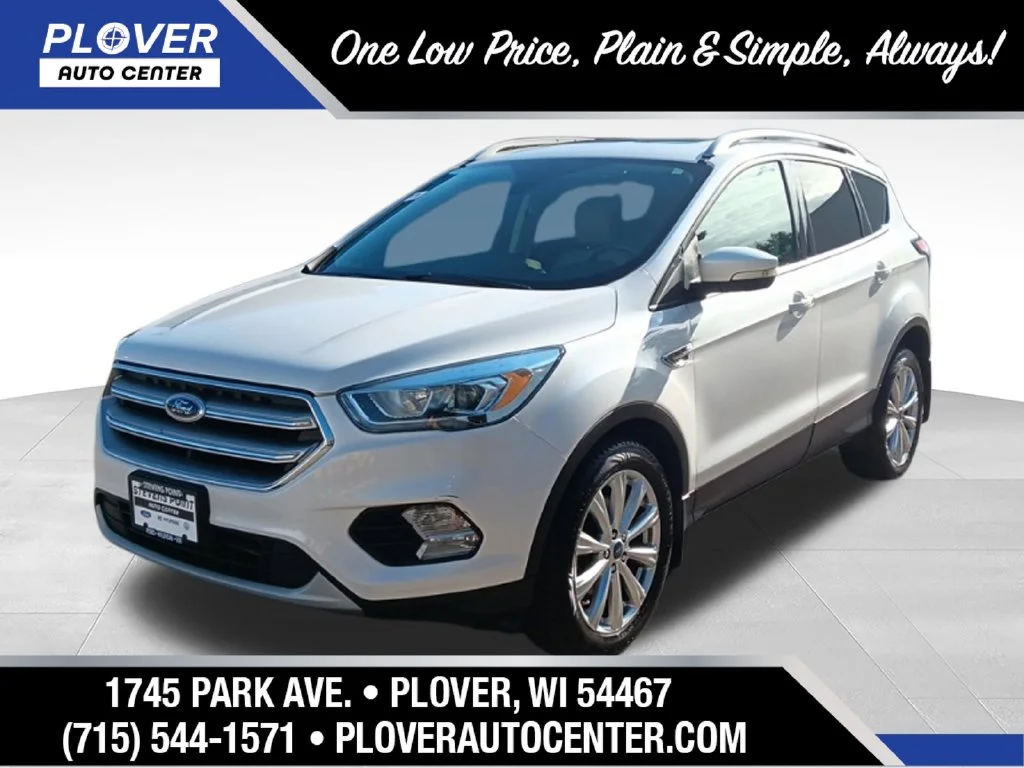 Used 2017 White Platinum Metallic Tri-Coat Ford Titanium image 1