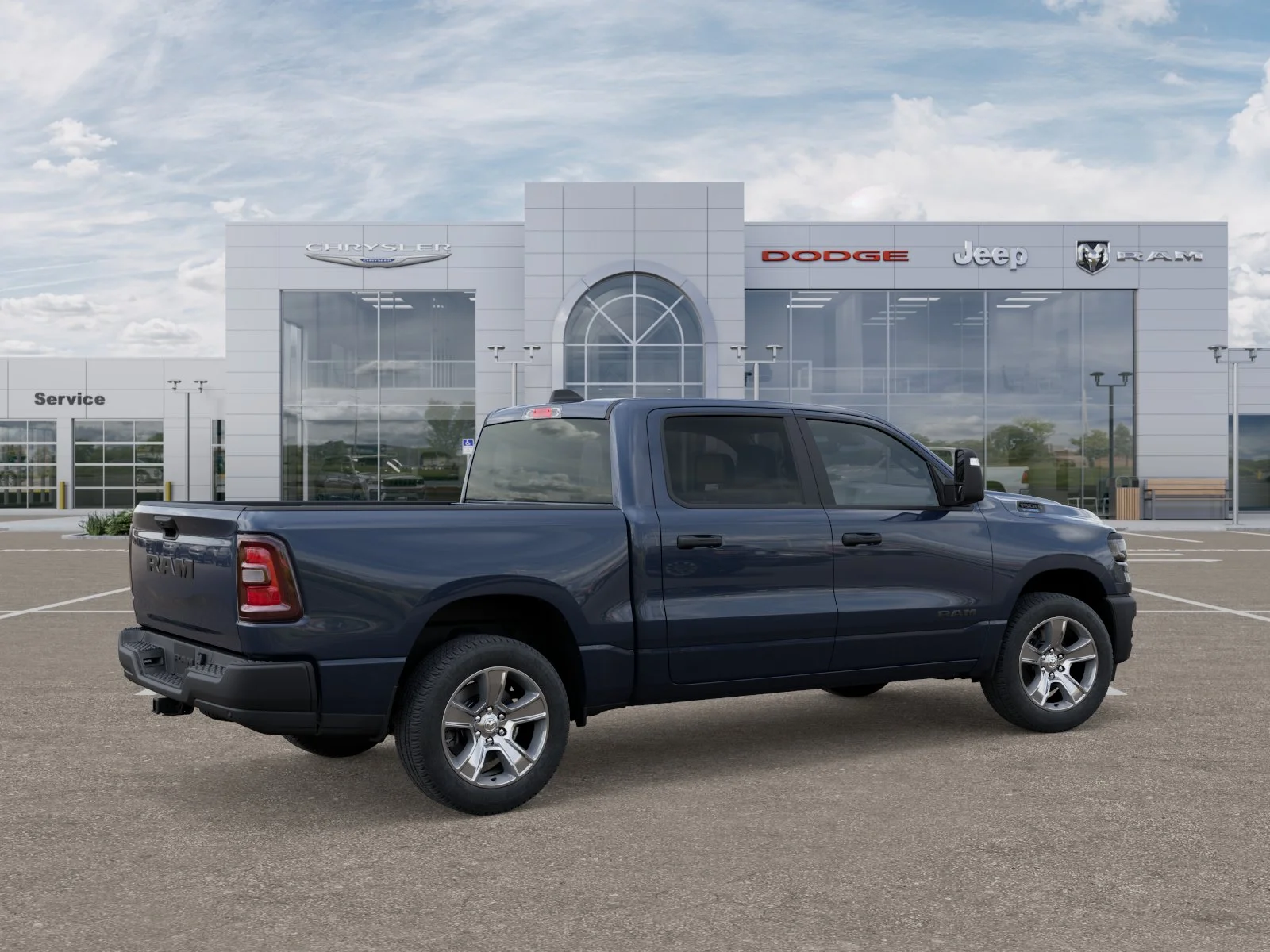 New 2025 Forged Blue Metallic Exterior Paint RAM Tradesman image 36