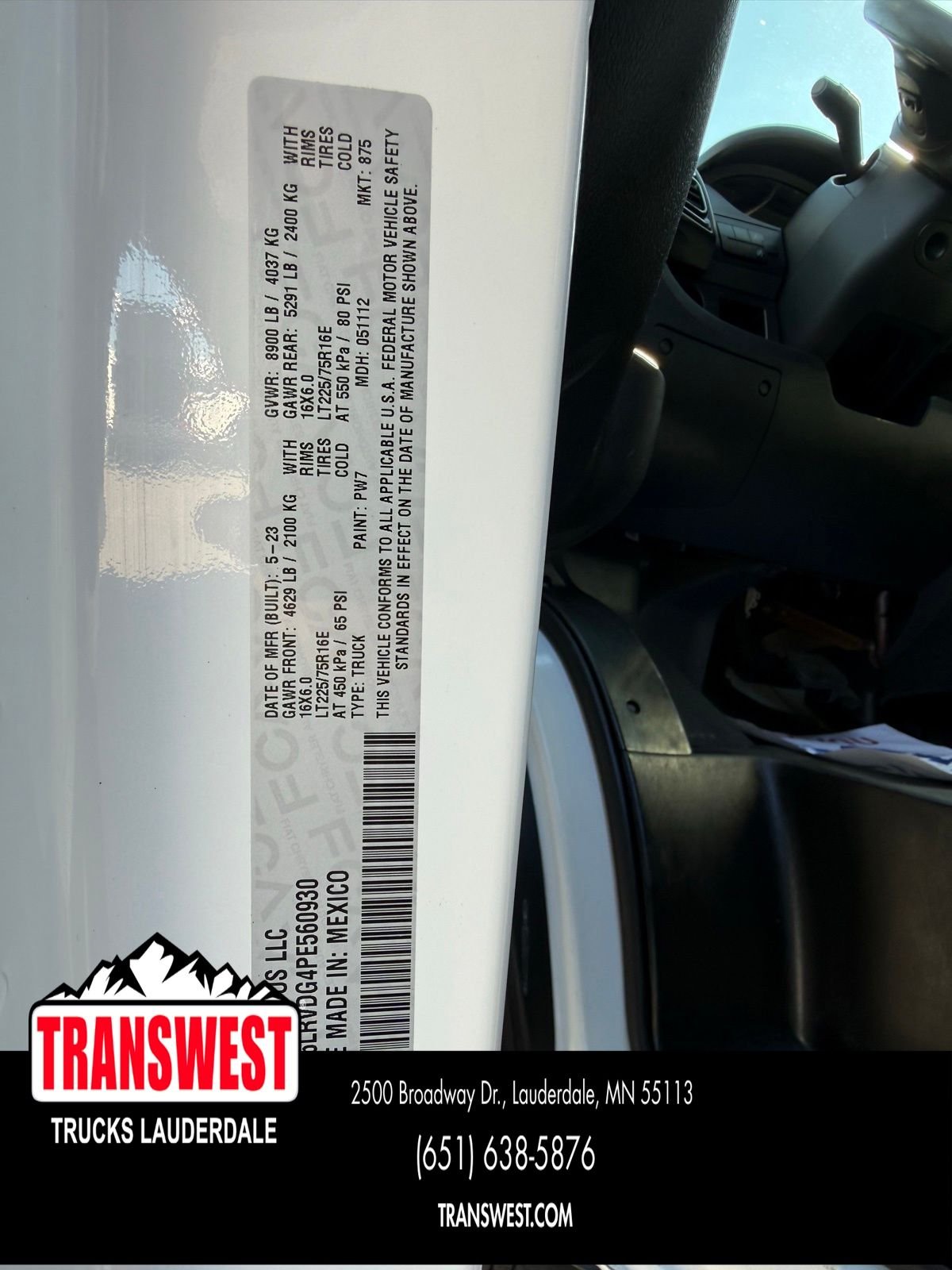 Used 2023 White Ram High Roof image 19