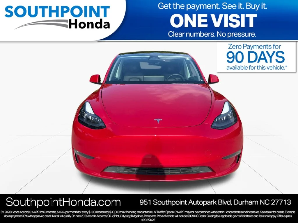 Used 2023 Tesla Model Y Long Range with VIN 7SAYGAEE5PF798485 for sale in Durham, NC
