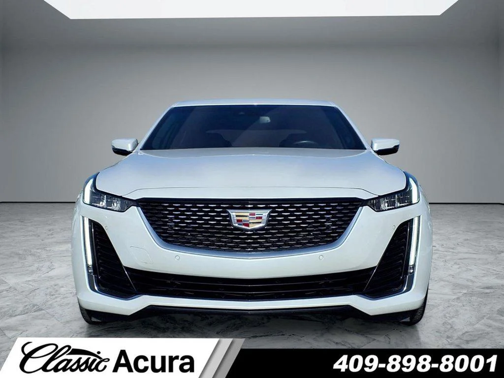 Used 2023 Crystal White Tricoat Cadillac 4dr Sdn Premium Luxury image 3