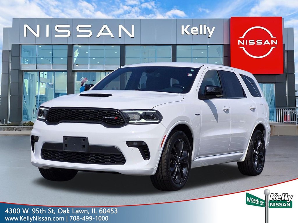 Used 2022 White Knuckle Clear Coat Dodge R/T HEMI Orange image 1