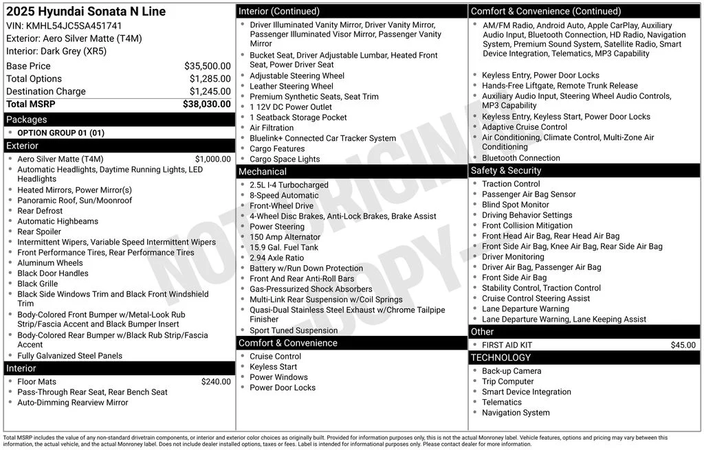 Certified Used 2025 Silver Hyundai N Line image 6