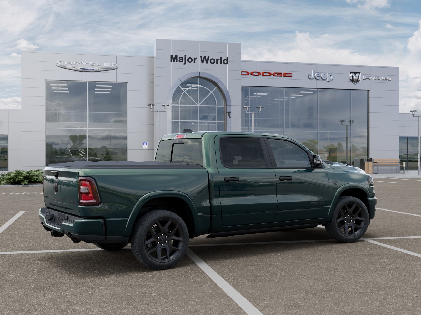 New 2027 Serrano-Green Metallic Exterior Paint RAM LARAMIE image 4