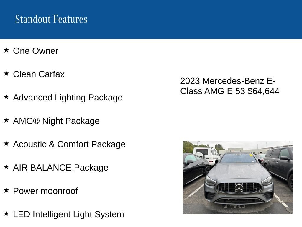 Certified Used 2023 Gray Mercedes-Benz E 53 AMG® image 8