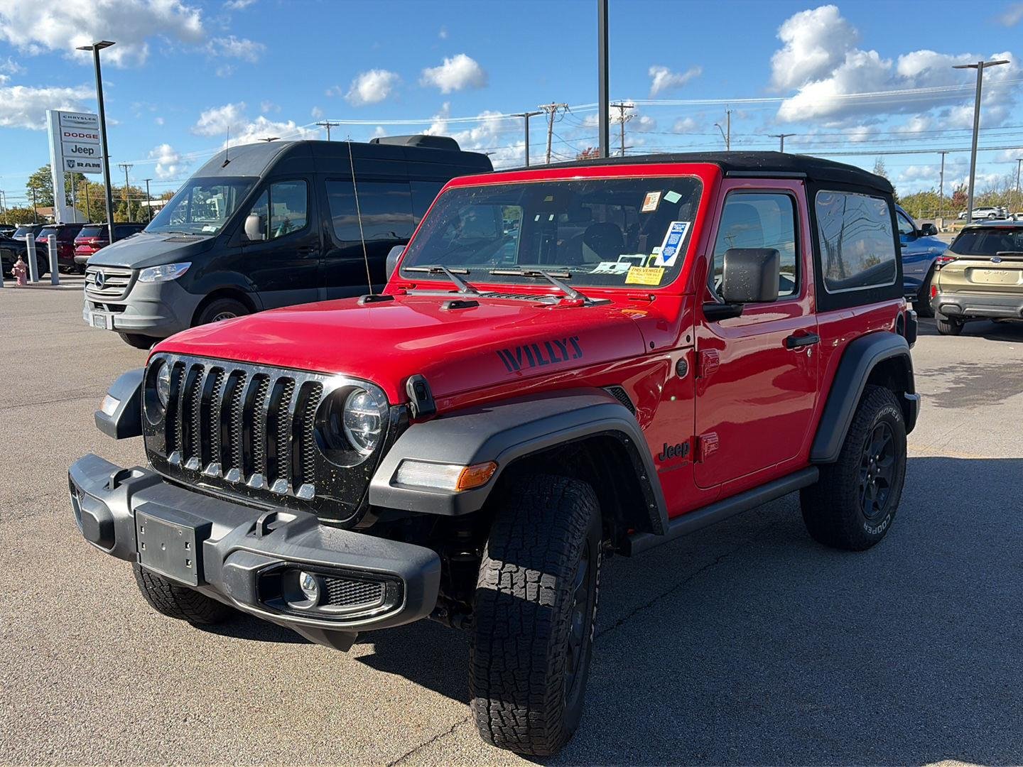 Used 2022 Firecracker Red Clearcoat Jeep Willys image 4