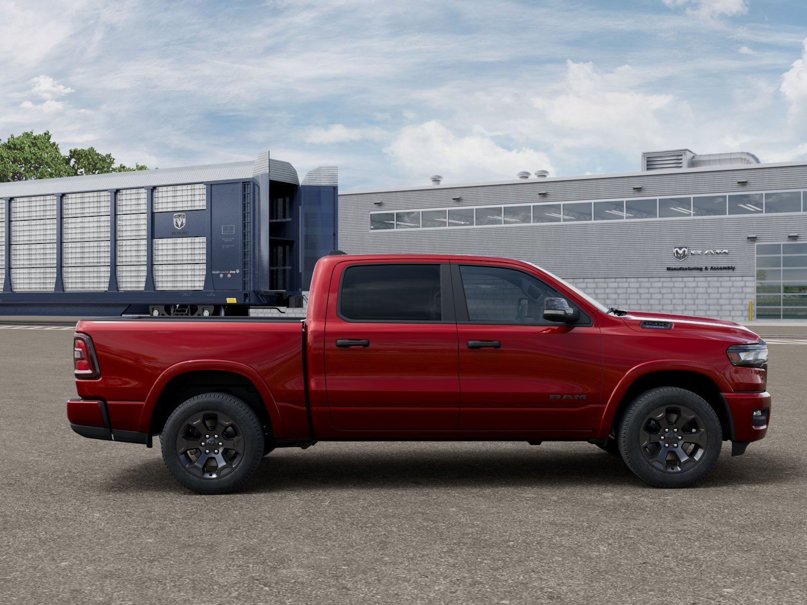 New 2027 Molten Red Pearl-Coat Exterior Paint RAM BIG HORN image 12