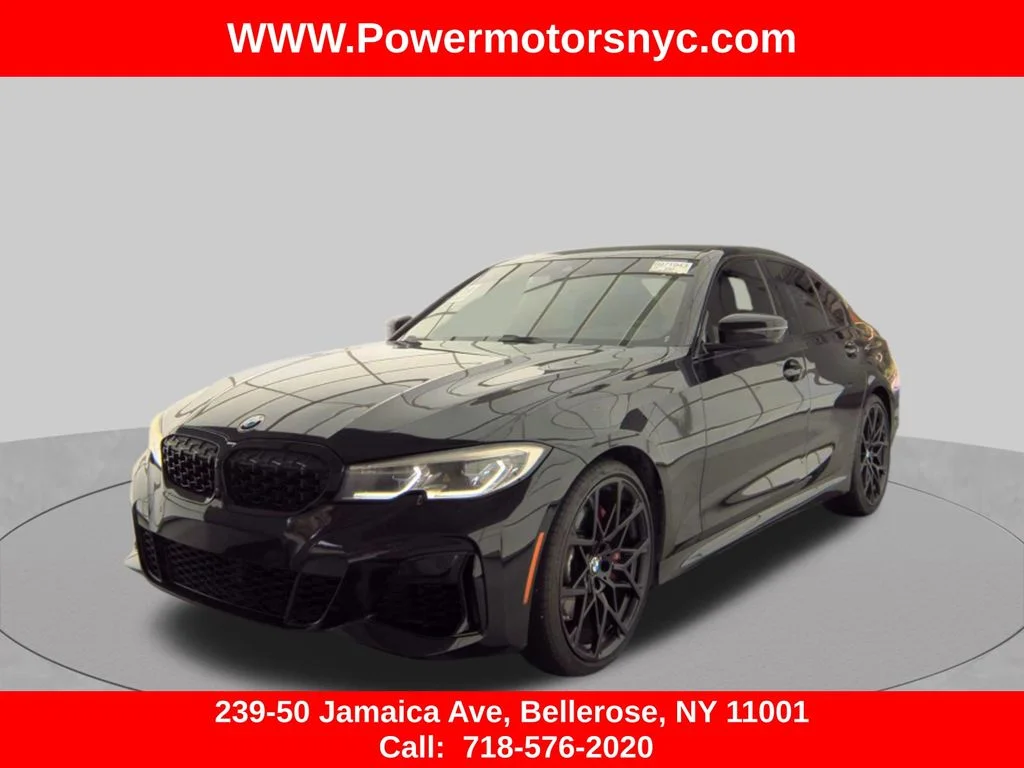 Used 2021 Black BMW M340i xDrive image 1