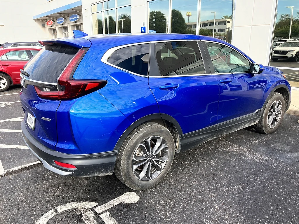 Certified Used 2021 Aegean Blue Metallic Honda EX image 2