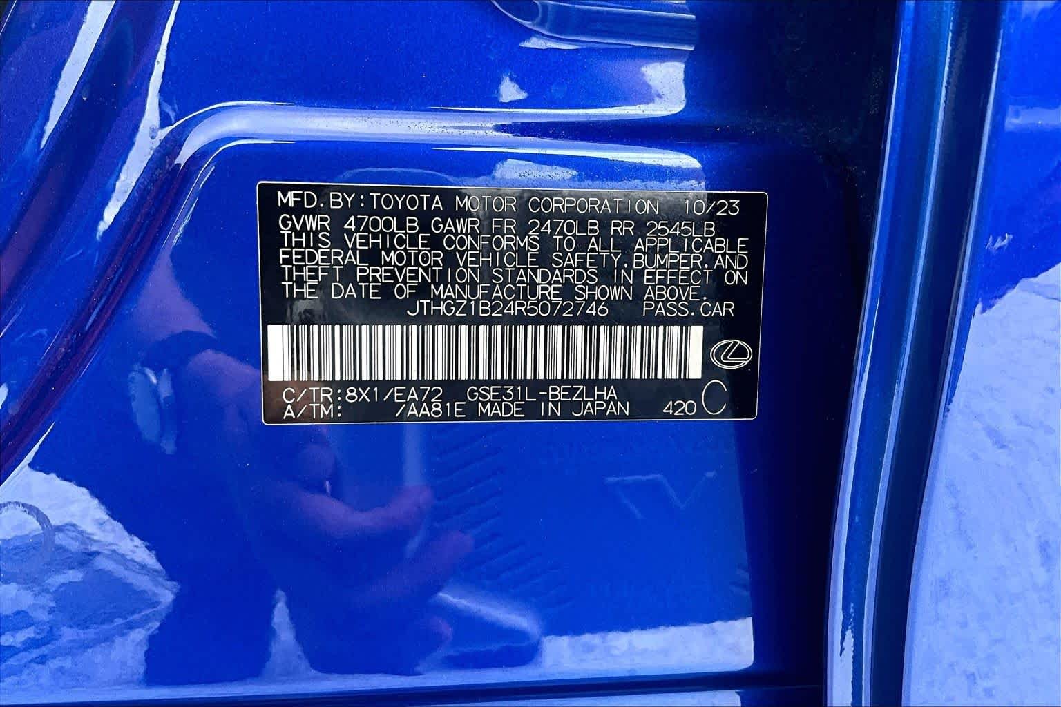 Used 2024 Ultrasonic Blue 2.0 Lexus F SPORT image 31