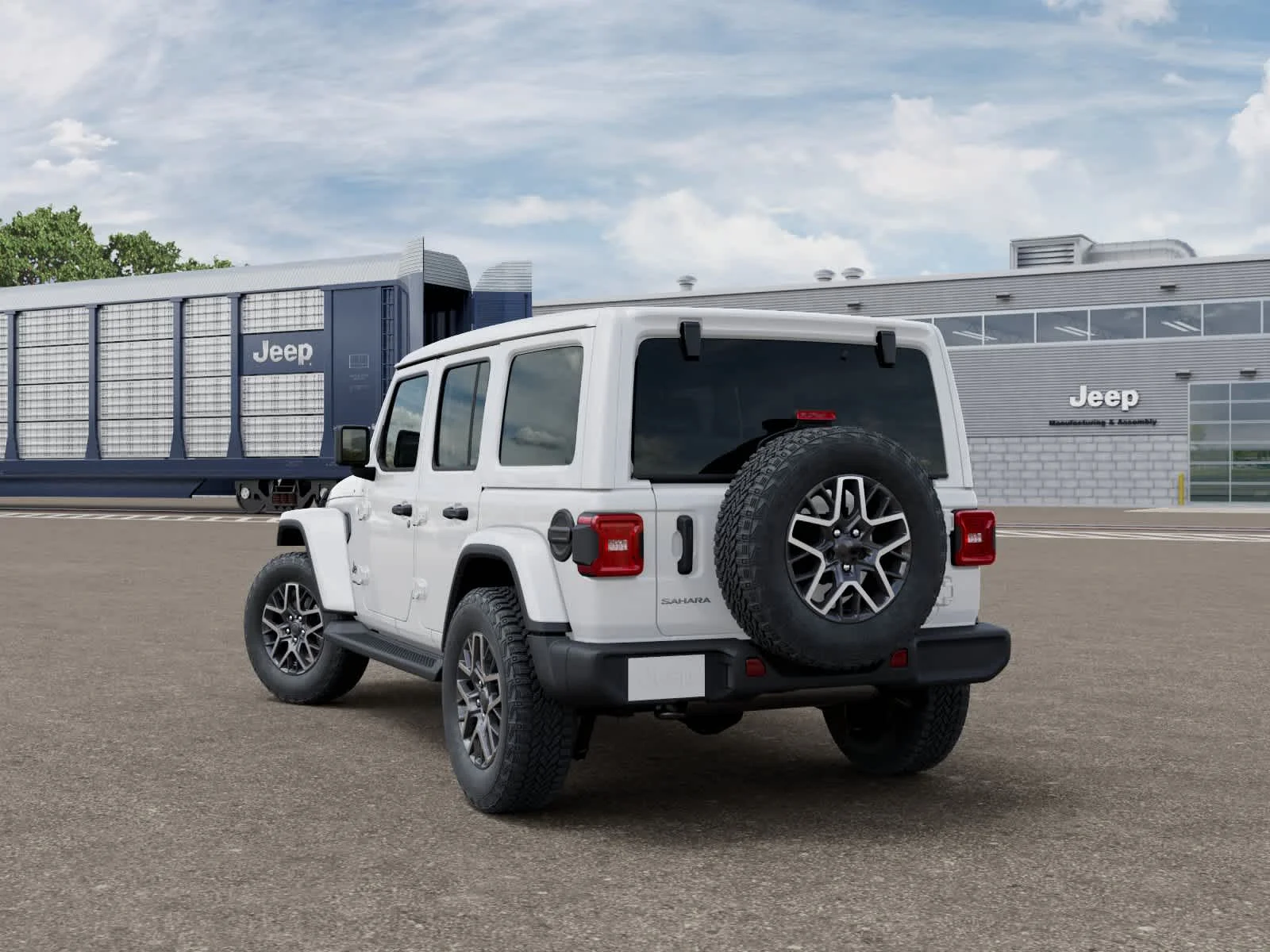New 2027 Bright White Clearcoat Jeep Sahara image 3