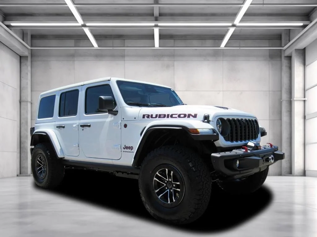 New 2026 Bright White Clear-Coat Exterior Paint Jeep Rubicon X image 1