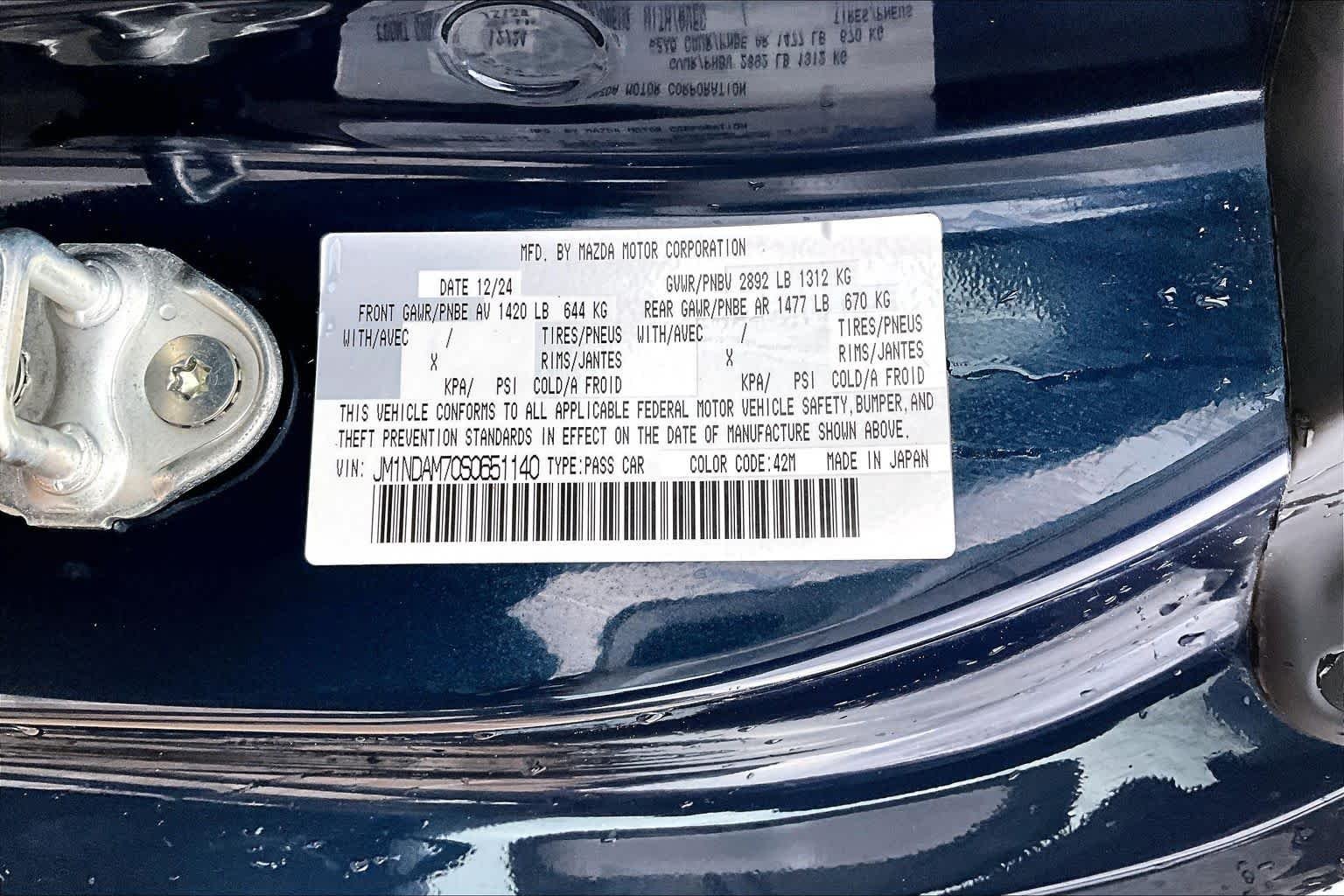 Used 2025 Deep Crystal Blue Mica Mazda Grand Touring image 32