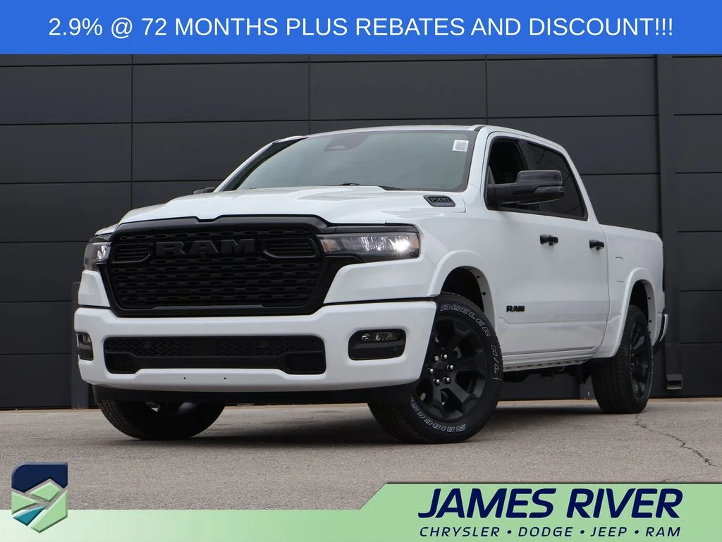 New 2026 Bright White Clear-Coat Exterior Paint RAM Big Horn/Lone Star image 1