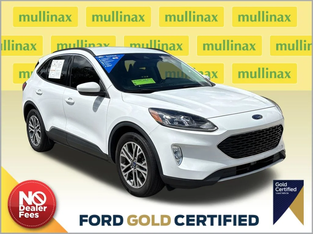 Certified Used 2021 White Ford SEL image 1