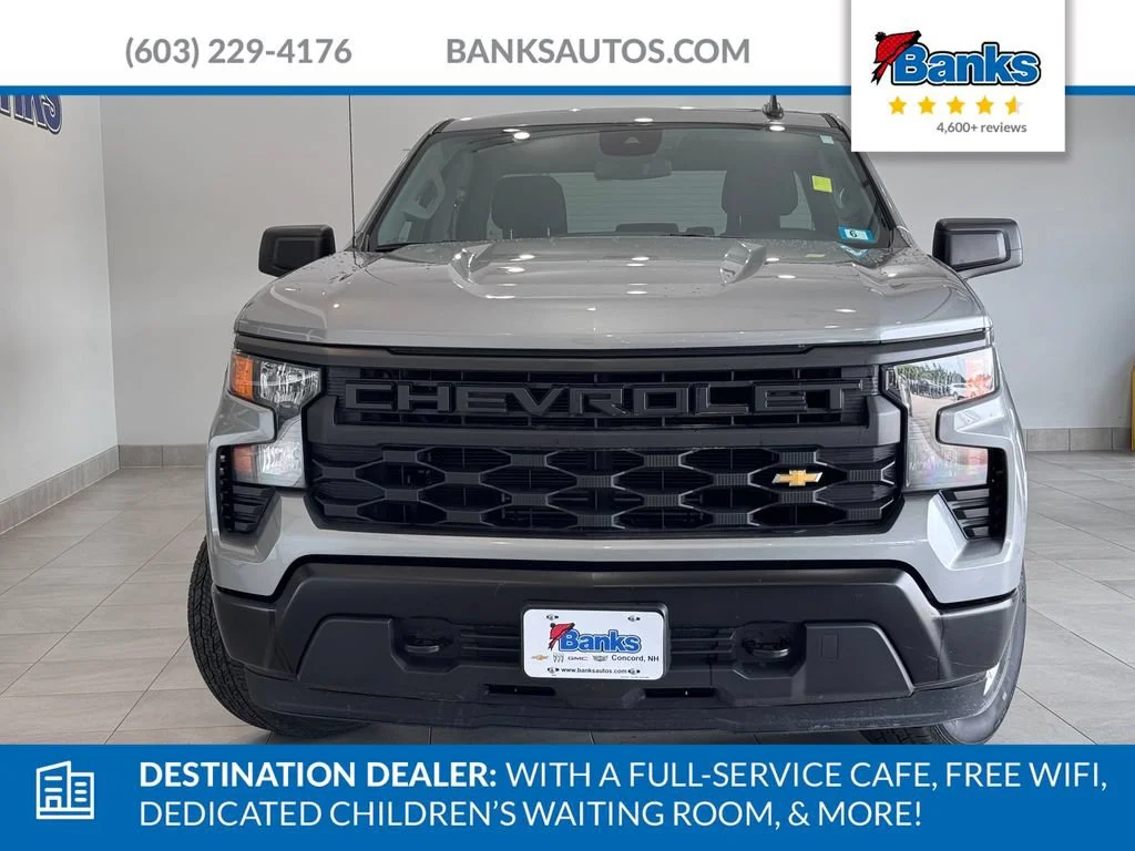 Certified Used 2024 Sterling Gray Metallic Chevrolet WT image 3