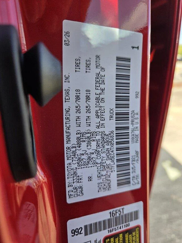 Used 2026 Supersonic Red Toyota SR5 image 31