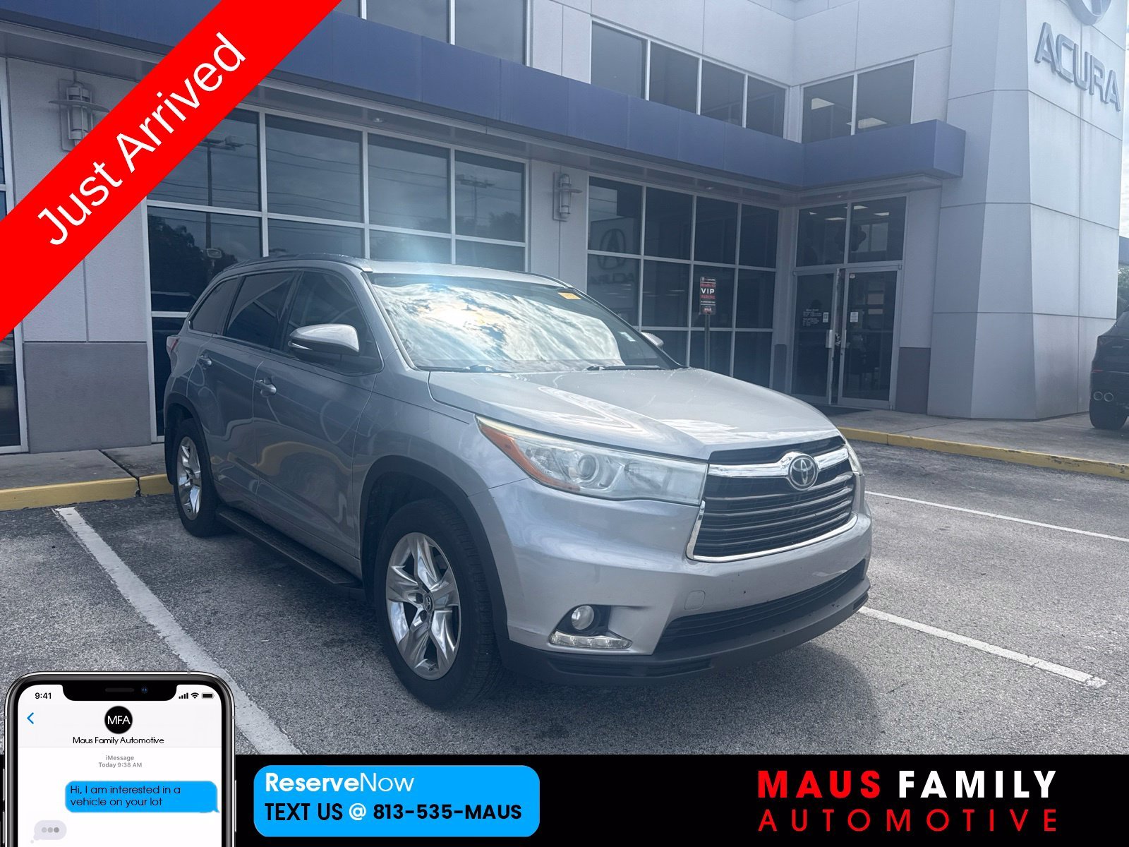 Used 2016 Silver Toyota Limited Platinum V6 image 1