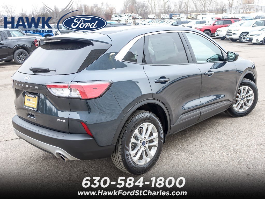 Certified Used 2022 Blue Metallic Ford SE image 6