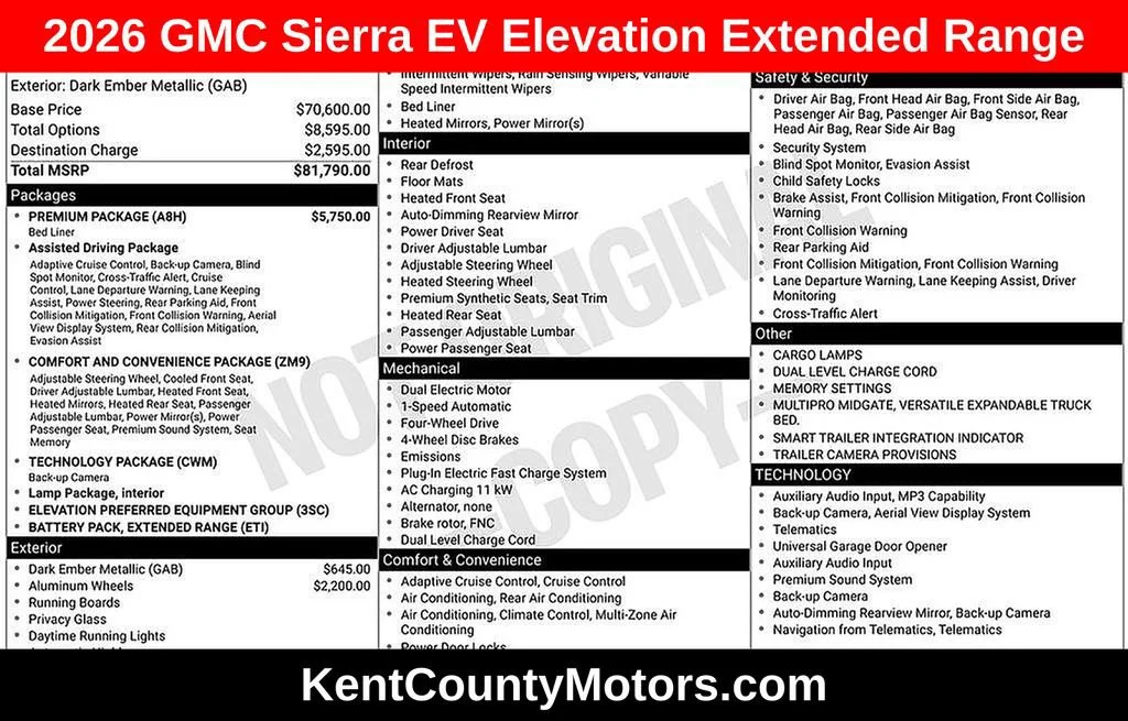 2026 GMC Sierra Elevation Extended Range Crew Cab e4WD's photo