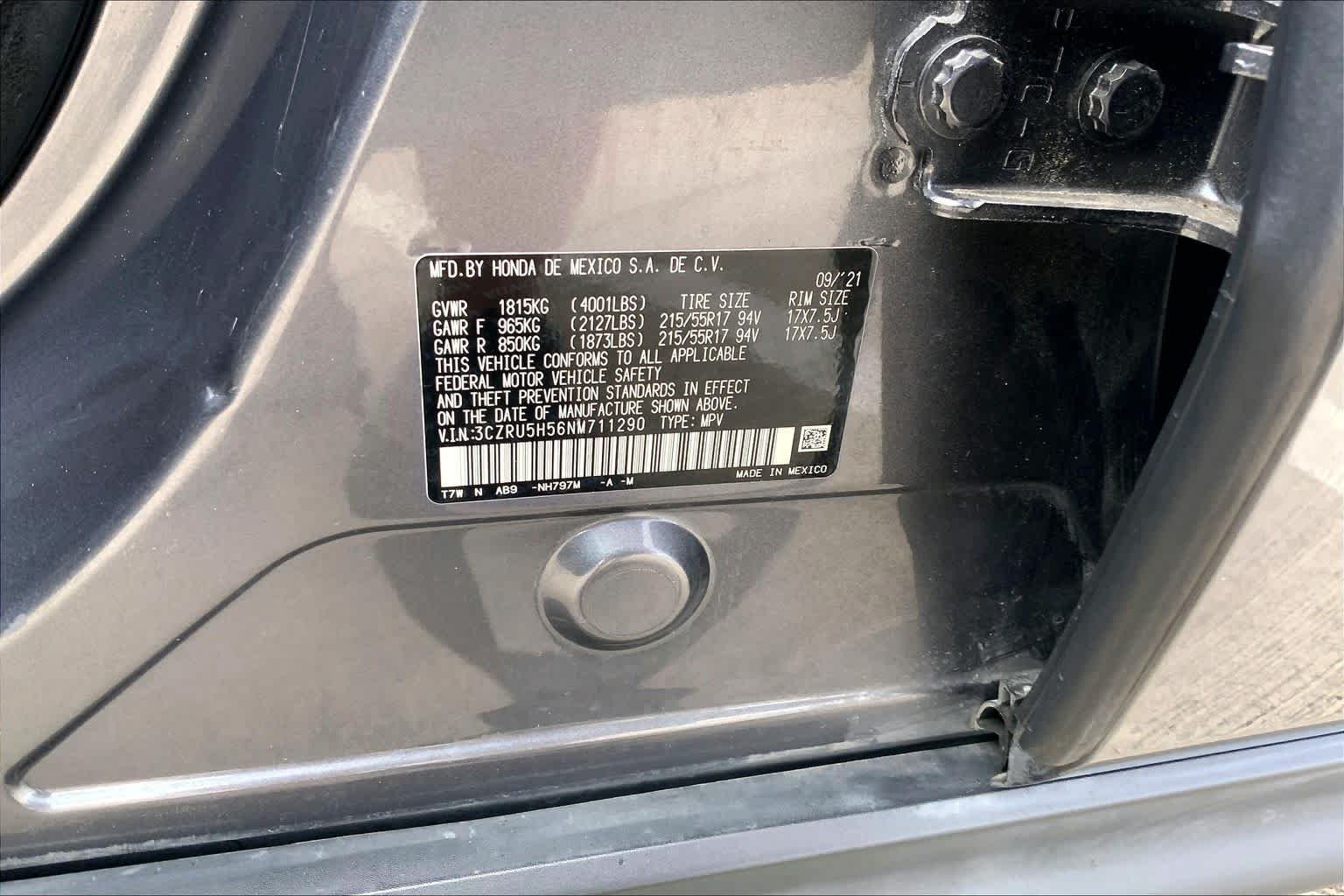 Used 2022 Modern Steel Metallic Honda EX image 31