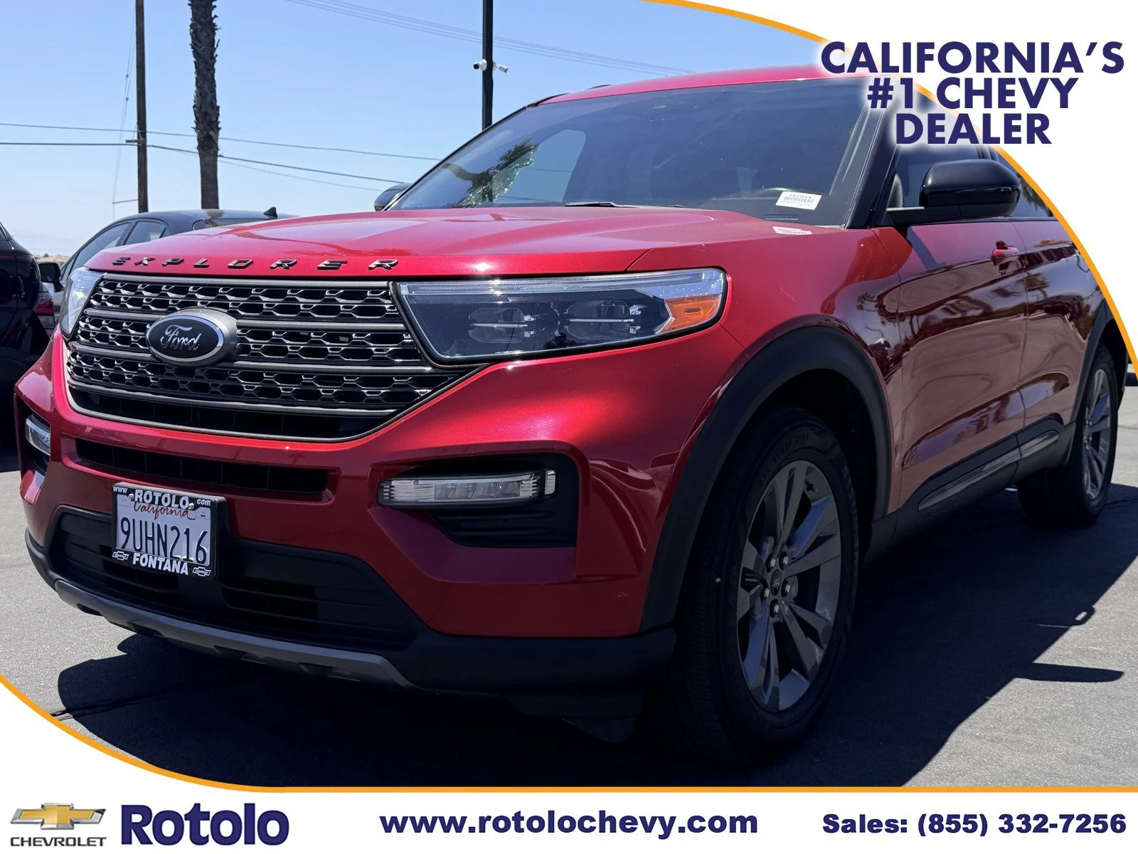 Used 2022 RAPID RED MET TIN Ford XLT image 3