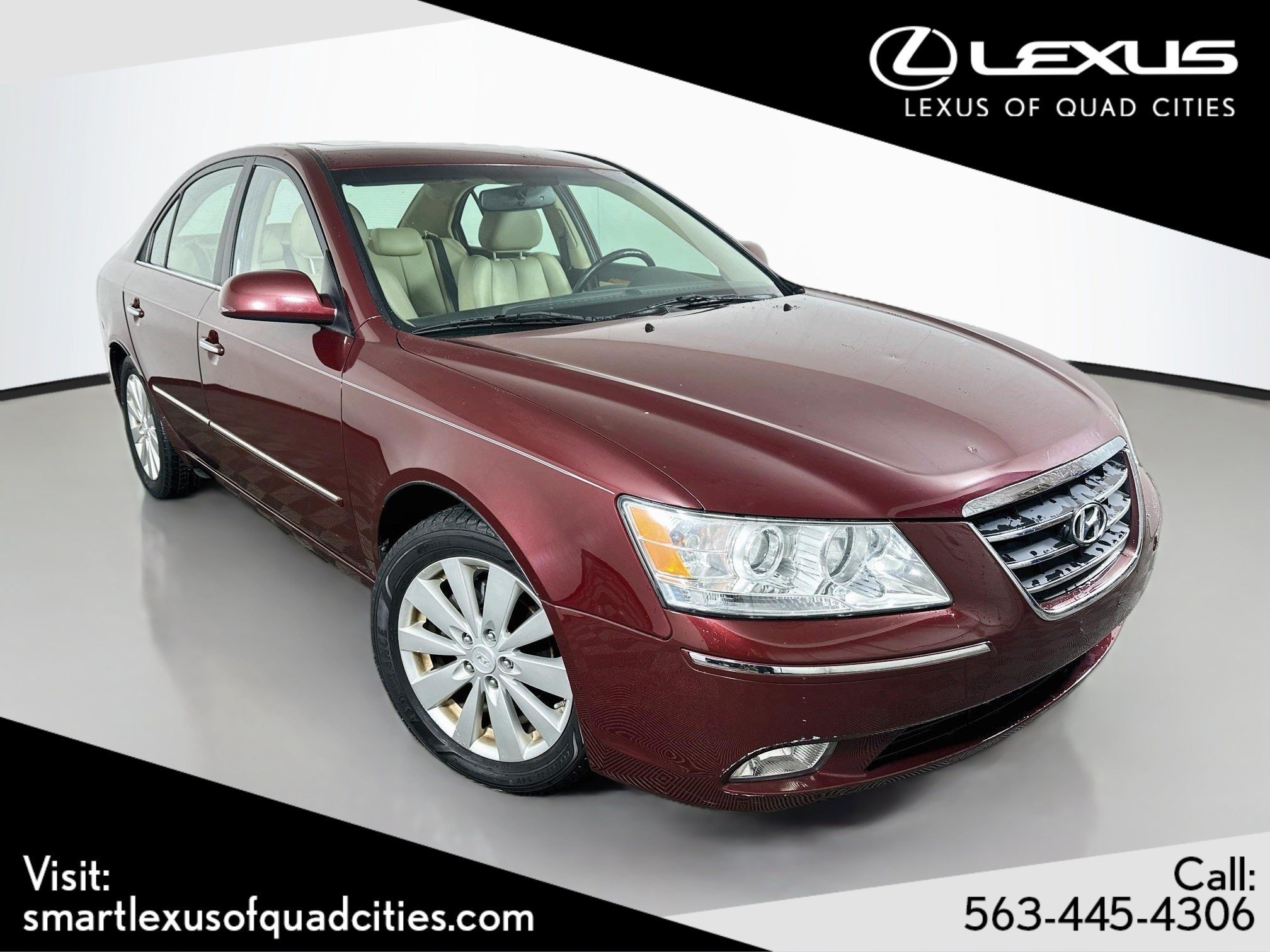 Used 2009 Dark Cherry Red Hyundai Limited image 1