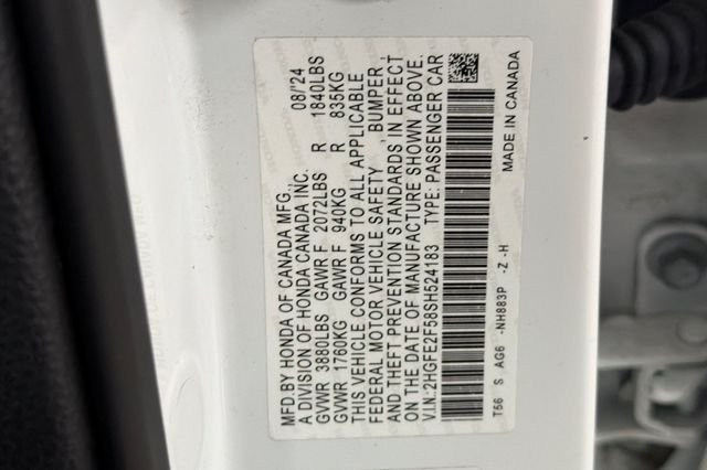 Certified Used 2025 Platinum White Pearl Honda Sport image 36