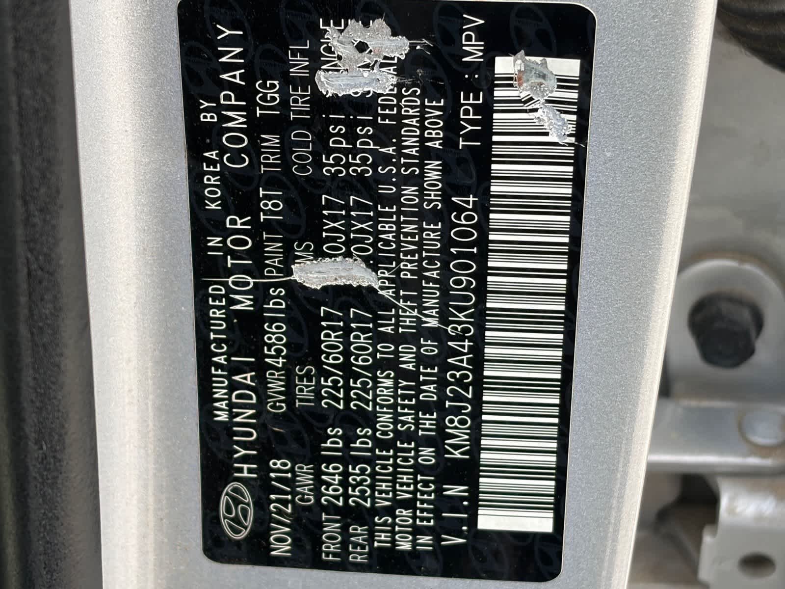Used 2019 Molten Silver Hyundai SE image 19