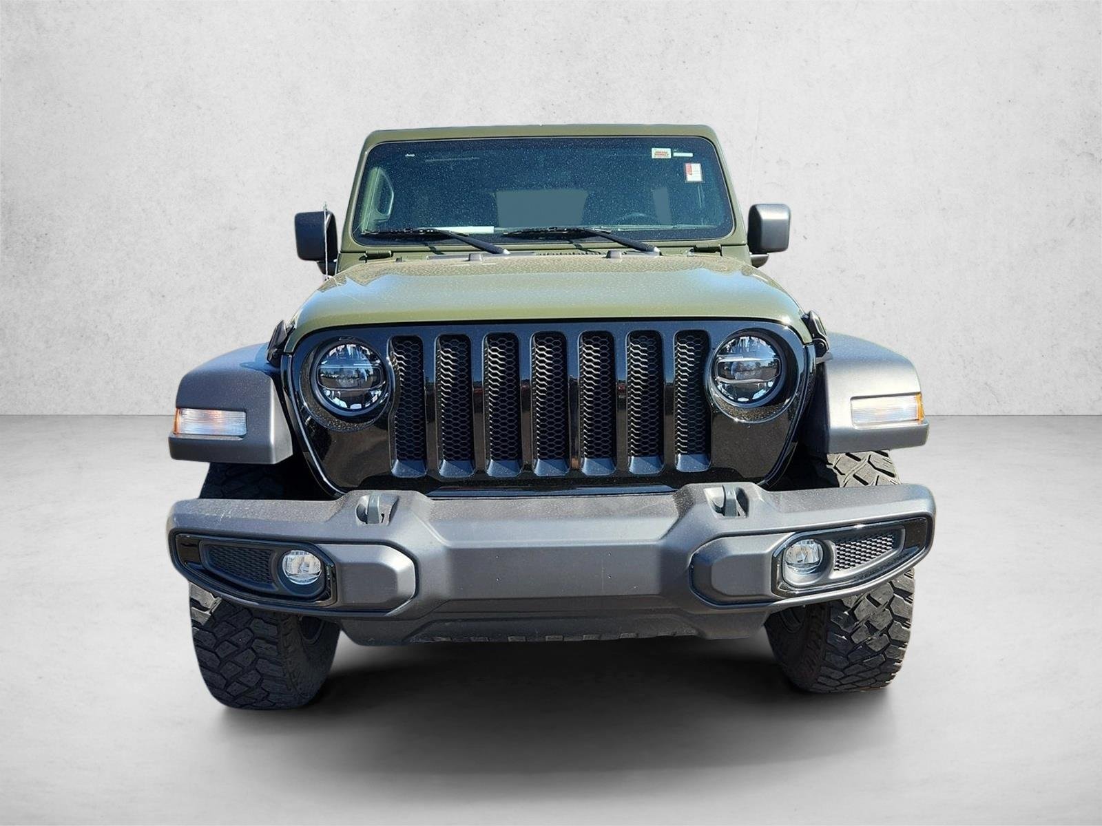 Used 2021 Sarge Green Clearcoat Jeep Unlimited Willys image 15