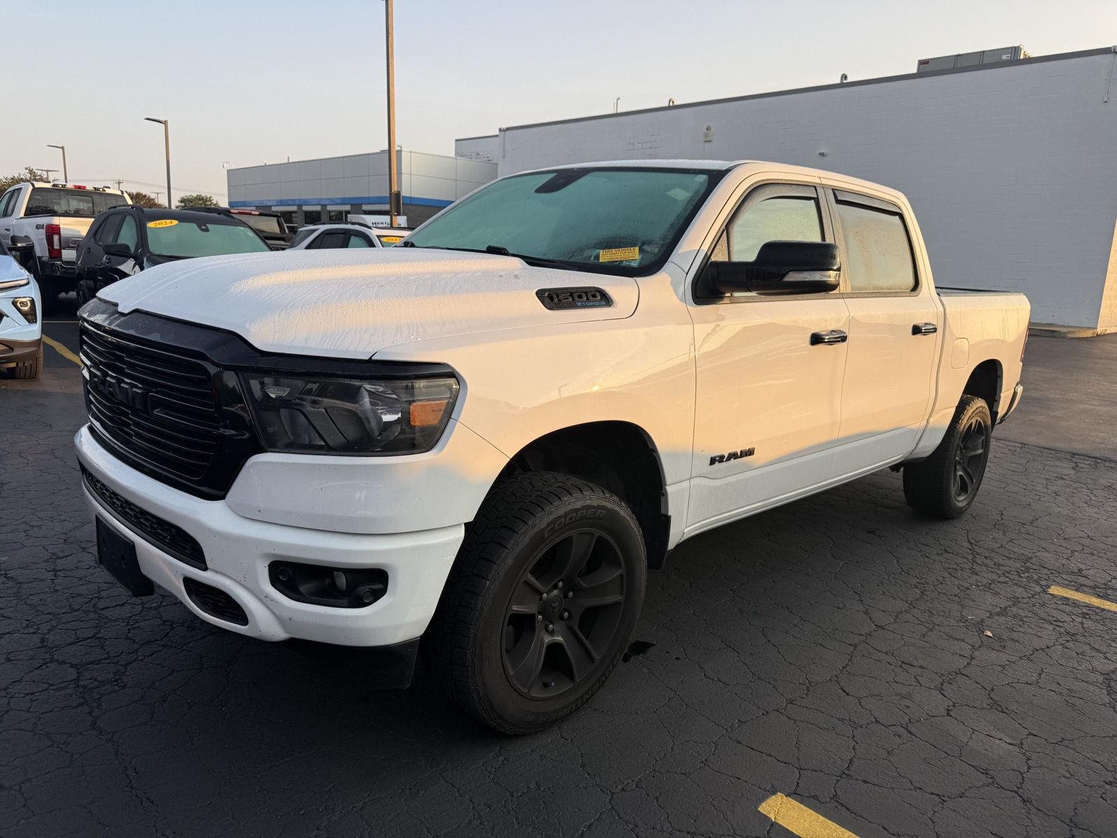Used 2021 Bright White Clearcoat Ram Big Horn image 3