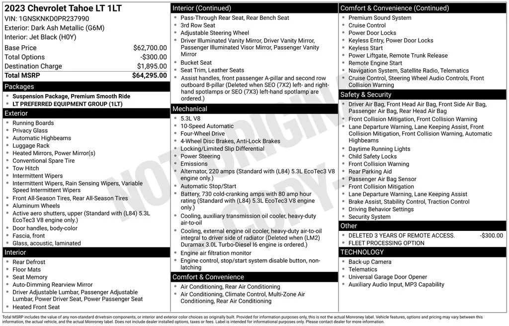 Used 2023 Dark Ash Metallic Chevrolet LT image 36