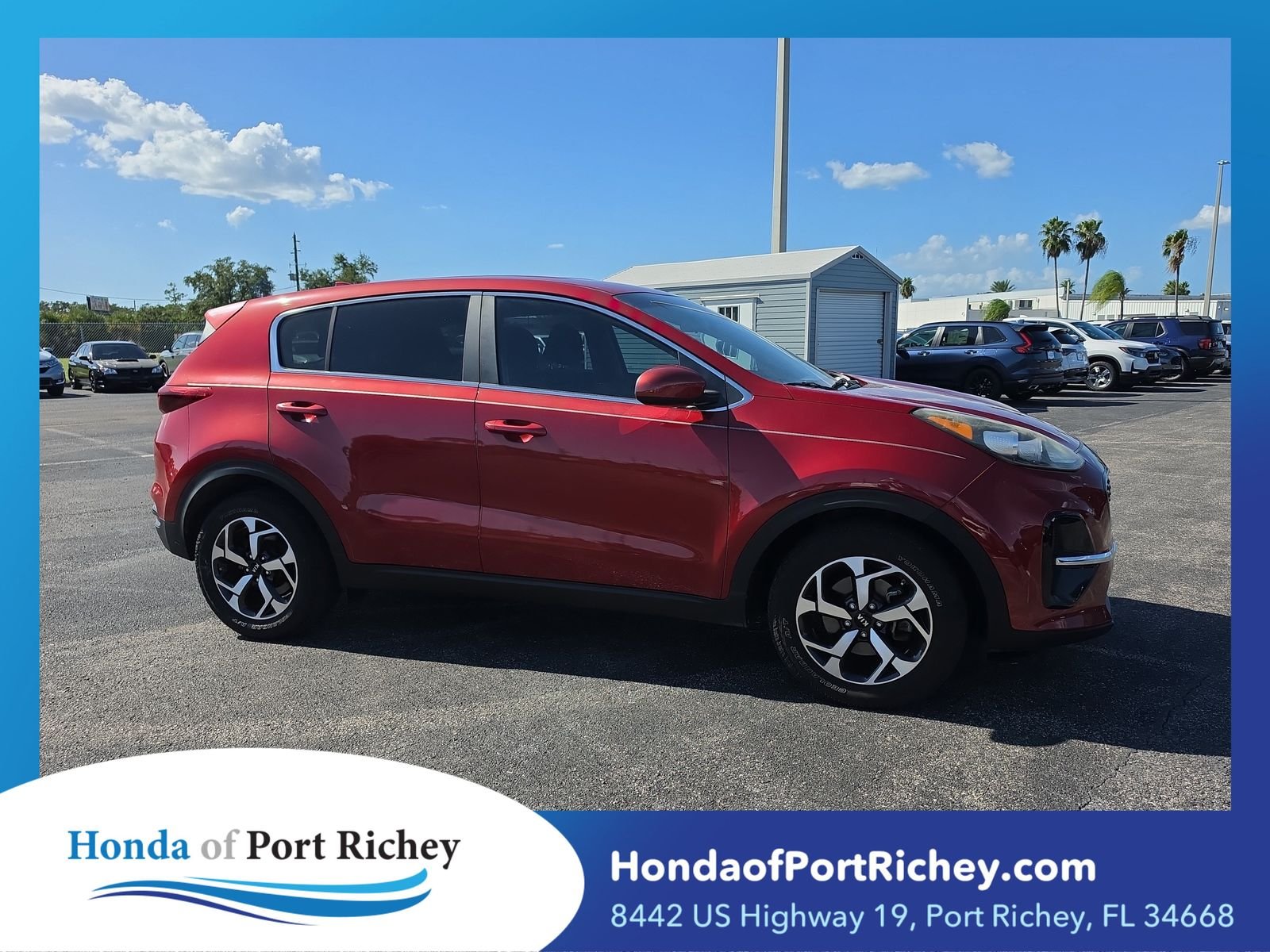 Used 2020 Red Kia LX image 1