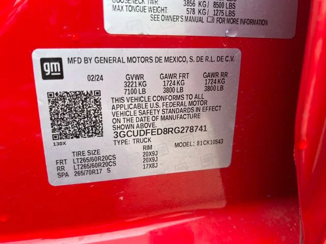 Used 2024 Red Chevrolet LT Trail Boss image 26