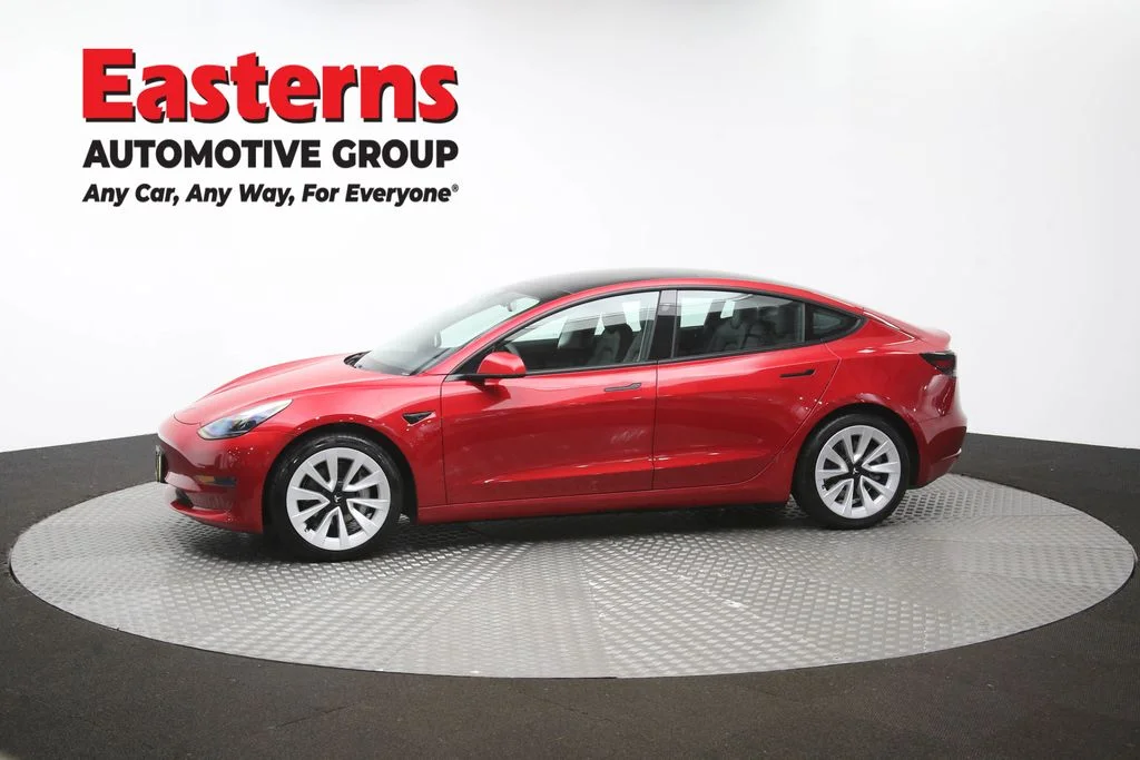 Used 2021 Red Tesla Standard Range Plus image 52