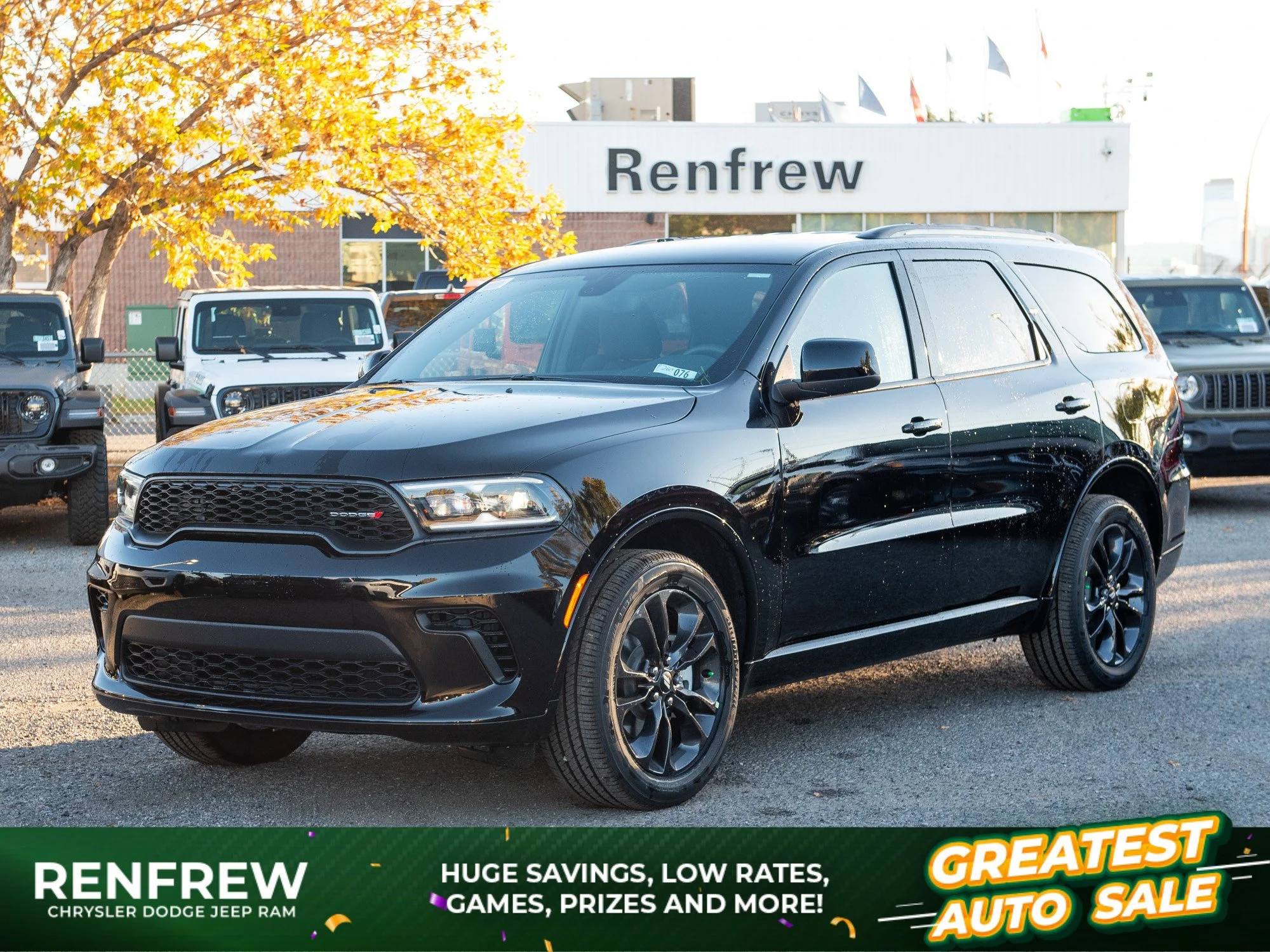 New 2026 Black Dodge GT* AWD, Heated Seats/Wheel, Nav, Remote Start, Trailer Tow image 1