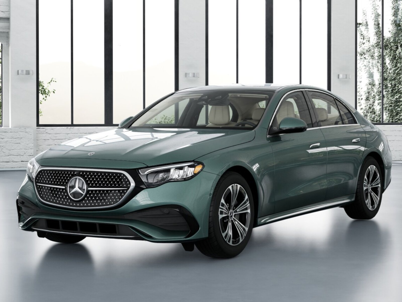 New 2026 Verde Silver Metallic Mercedes-Benz E 350 4MATIC® Sedan image 1