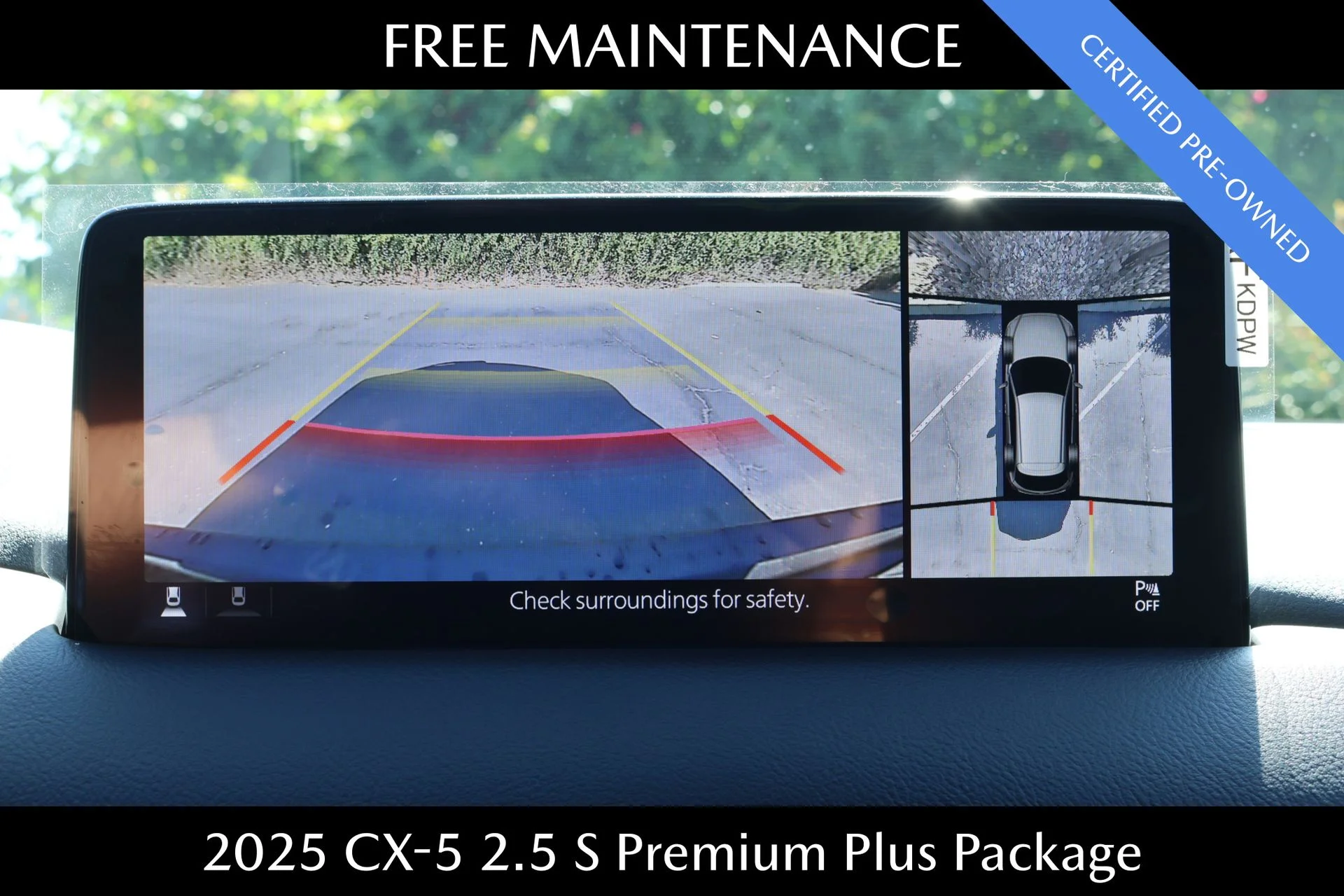 Certified Used 2025 Black Mazda 2.5 S Premium Plus Package image 17