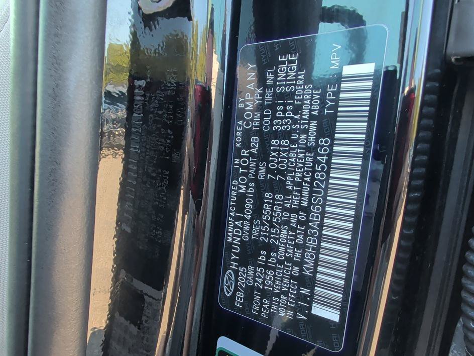 Used 2025 Abyss Black Pearl Hyundai SEL image 32