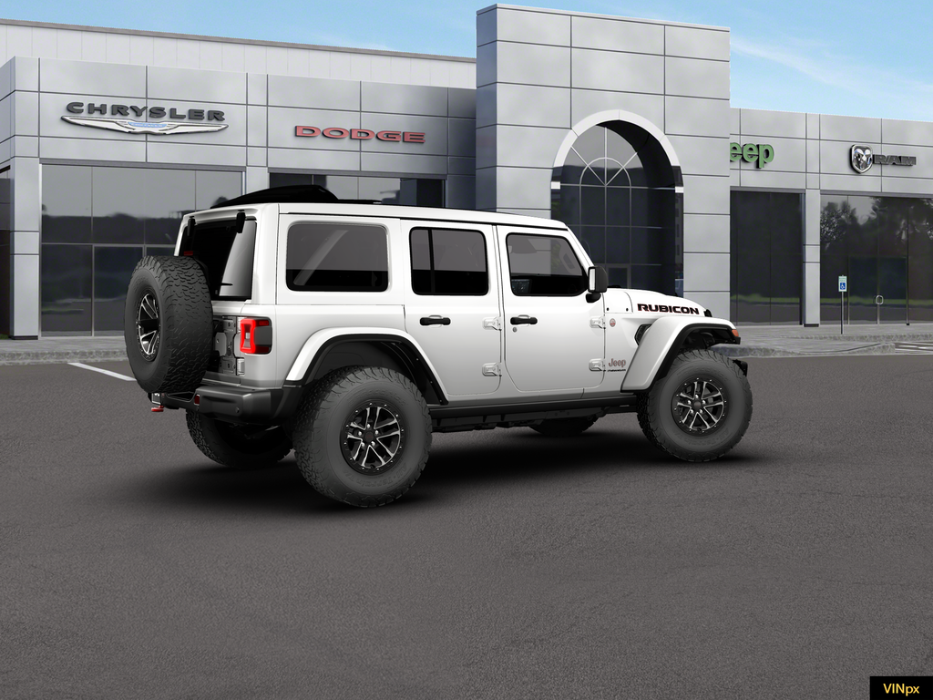 New 2026 Bright White Clear-Coat Exterior Paint Jeep Rubicon X image 7