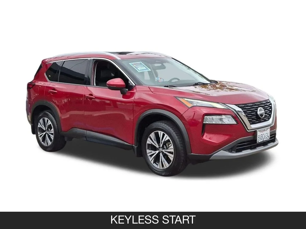 Used 2021 Red Nissan SV image 2