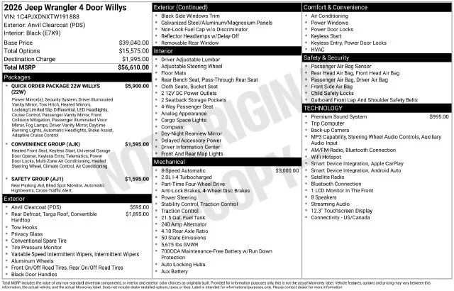 Used 2026 Gray Jeep Willys image 9