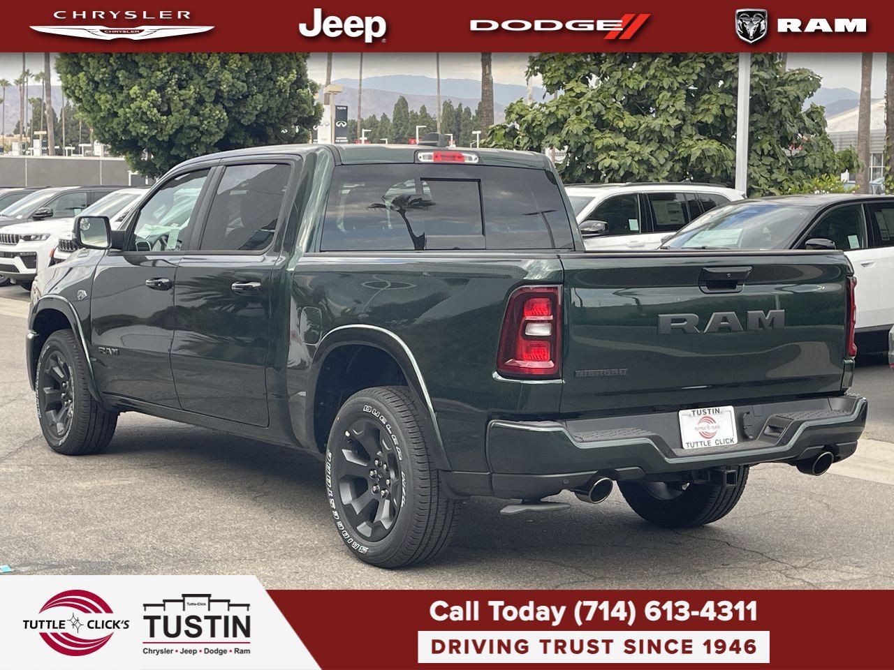 New 2026 Serrano-Green Metallic Exterior Paint RAM Big Horn image 4