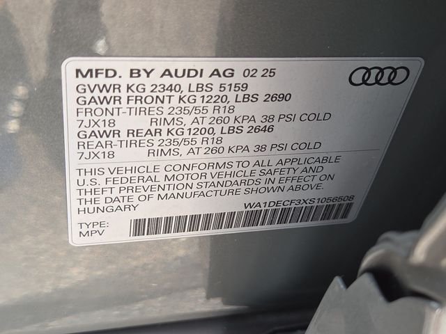 Used 2025 Progressive Red Metallic Audi Premium image 8