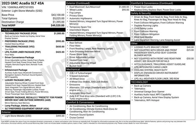 2023 GMC Acadia SLT AWD's photo