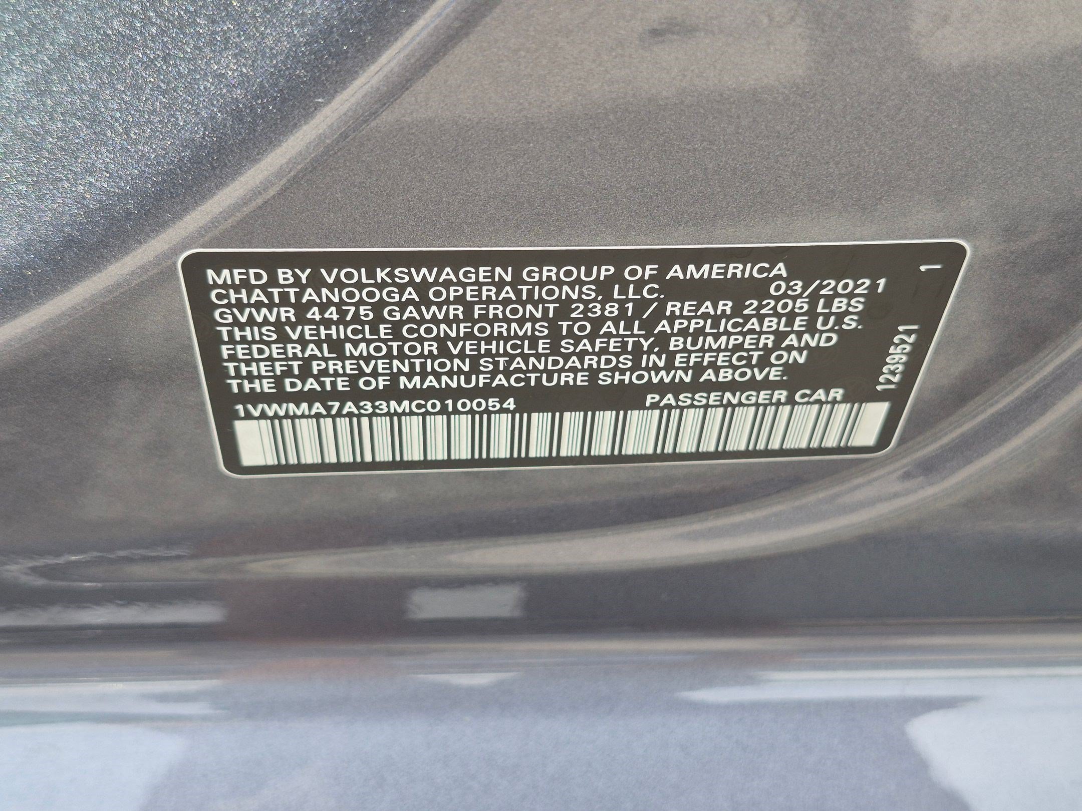 Used 2021 Platinum Gray Metallic Volkswagen 2.0T R-Line image 33